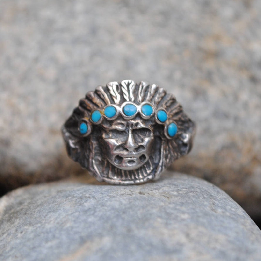 アクセサリー vintage turquoise K18 ring Vintage TURQUOISE Ring- Beautiful..Size: 5.5 | eBay