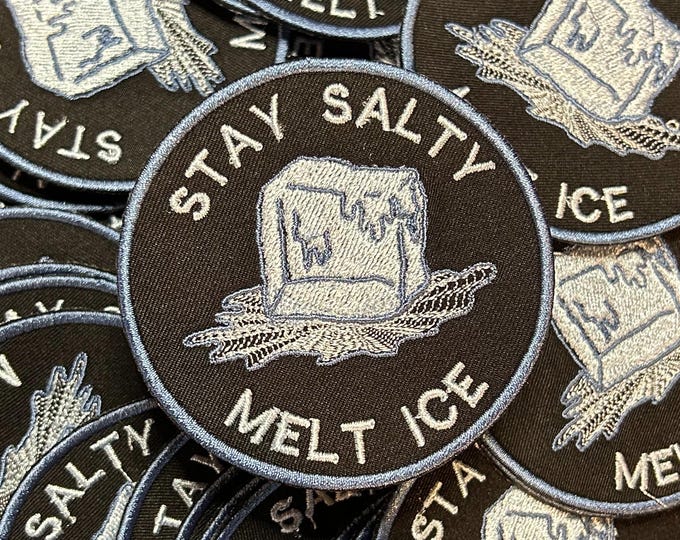 Stay Salty Melt Ice- Fundraiser Patch-Embroidered Patch-Iron On Patch