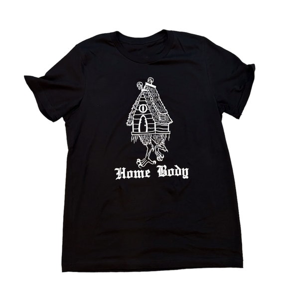 Baba Yaga's Hut-Home Body-HTV-Black Unisex Tshirt