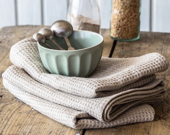 Set of Two 100% Organic Green Cotton Dish Towels