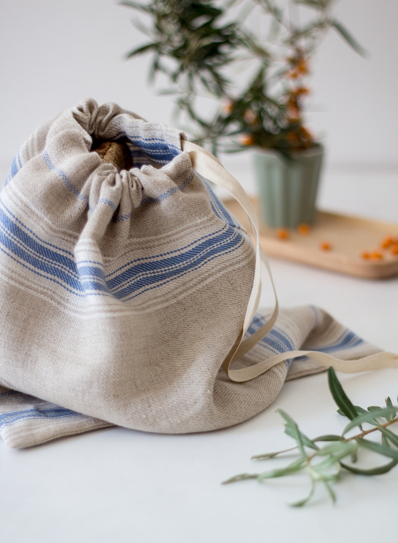 alabatis Linen Bread Bag - Thumbnail 2