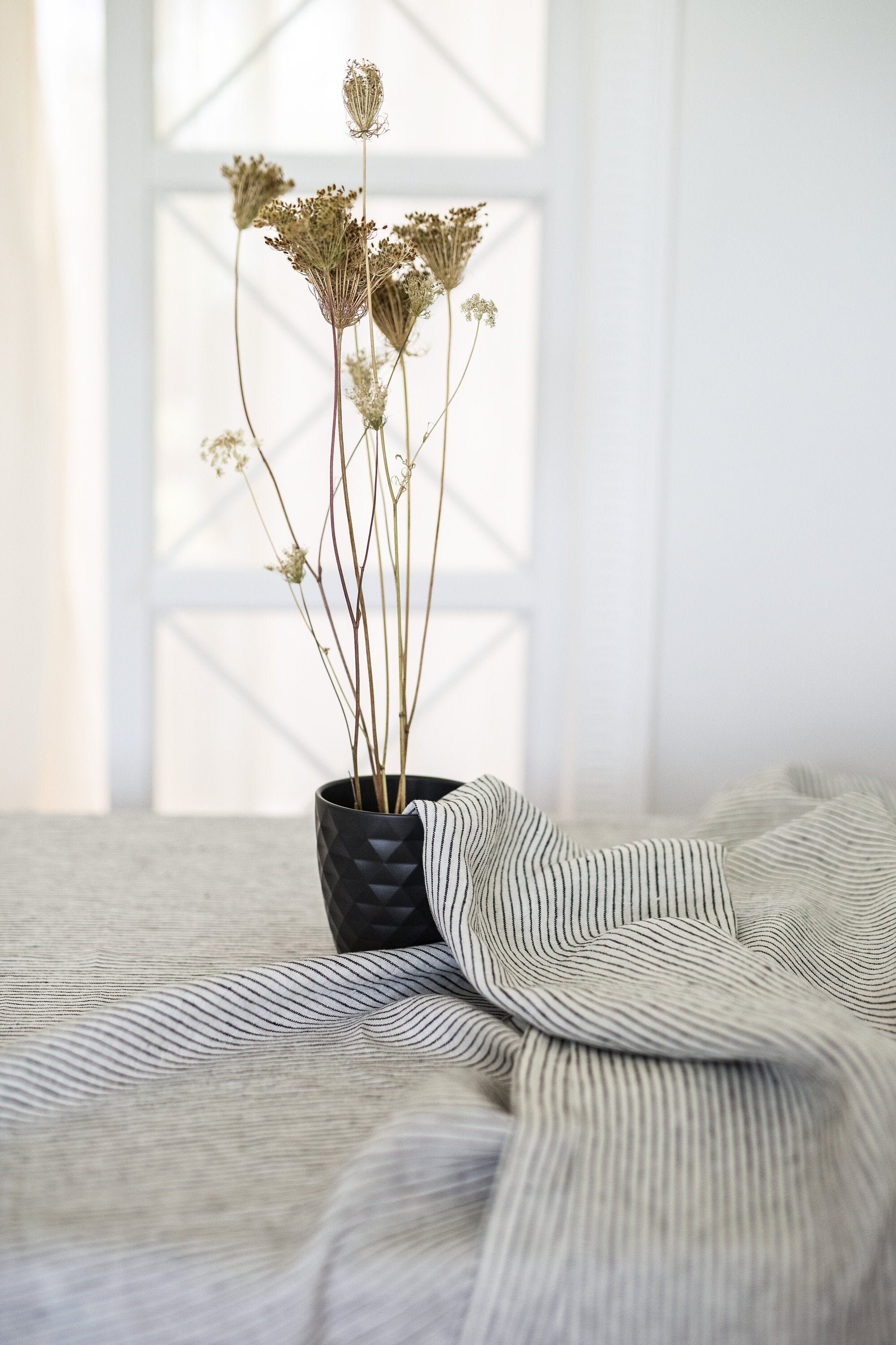 Nappe En Lin Rayé, Nappe Lin,