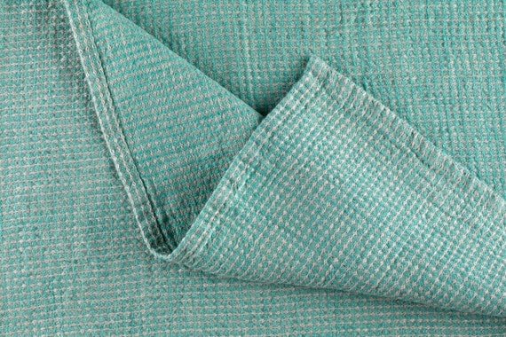 Aqua Green Large Body Bath Towel Waffle Linen Hand Towels -  in 2023