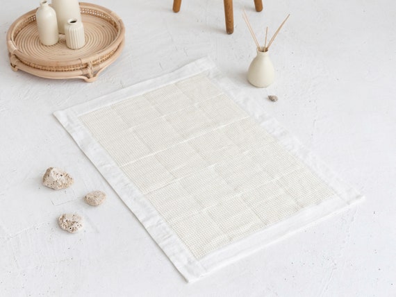Small white bath mat deals