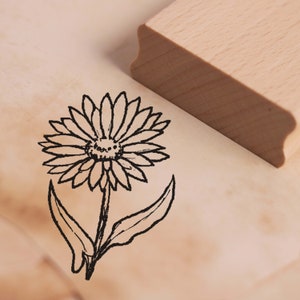 Stamp calorific flower - motif stamp - approx. 28 x 38 mm - scrapbooking crafting stamps wood stamps - gift florist gardener flowers floral