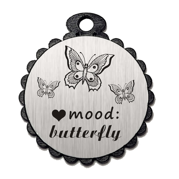 Trailer «MOOD: BUTTERFLY» with motif SCHMETTERLINGE gift gift fan keychain decoration lucky charm mood spring