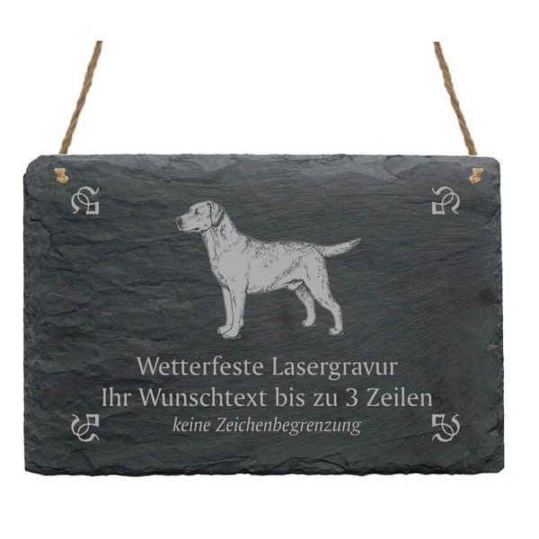 LABRADOR Schiefertafel mit Wunschgravur