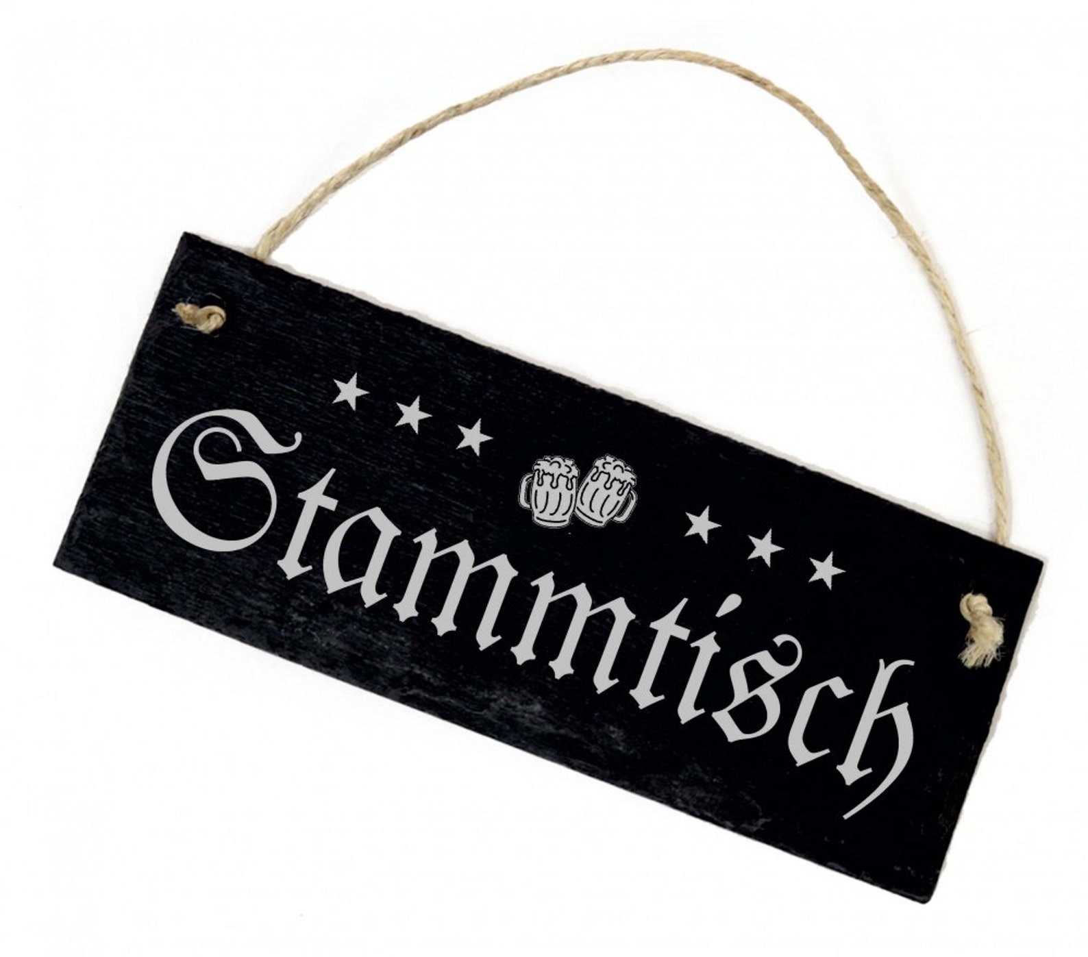 Stammtisch sign made of slate