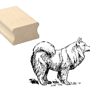 Stamp sSPITZ » Motif Stamp Wooden Stamp Scrapbooking Embossing Crafting Stamping Gift Dog Dogs Dog Friends Pet
