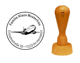 Stempel Holzstempel « Flugzeug 2 »