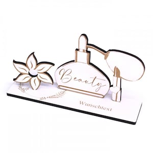 Cash gift perfume voucher cosmetics - perfume with desired text - voucher women gift beauty make up - gift idea woman girlfriend mom