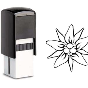 Carimbo cartão bônus carimbo Edelweiss • 10 x 10 mm • Cartão bônus cartão bônus cliente cartão cliente desconto ponto fidelidade cartão desconto • Alpes Suíça