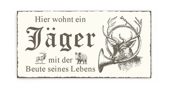 Adressenstempel « JAGDHORN » mit Kissen Waldhorn Jäger Firmenstempel 