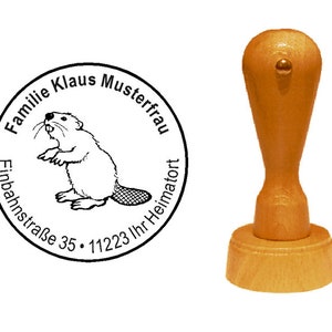 Stamp ingess wood stamps &quot; BIBER&quot;