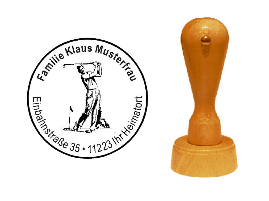 Stamp wooden stamps GOLF er Etsy