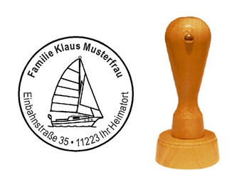 Stamp wooden stamps - Sailboat 1 »