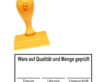 Stempel « Ware auf Qualität und Menge geprüft » Unterschrift Bürostempel Buchungsstempel Kontierungsstempel Buchhaltung Verwaltung Büro