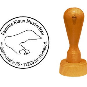 Francobollo in legno « ISLAND BORKUM »