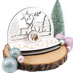 Decoration candle arch beagle tealight holder personalized Christmas Christmas decoration