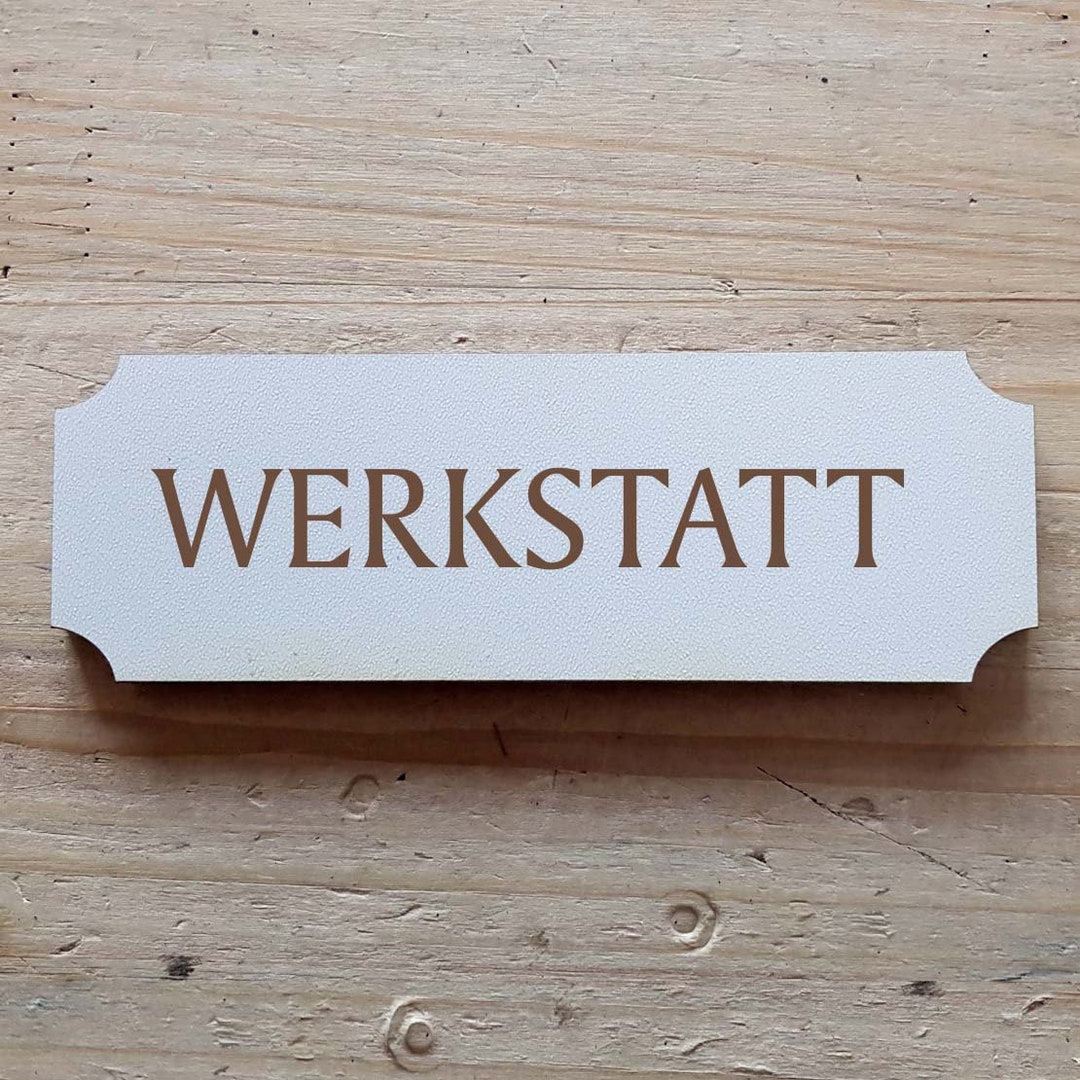 Decoration Sign WERKSTATT Wooden Sign Sign Door Sign - Etsy