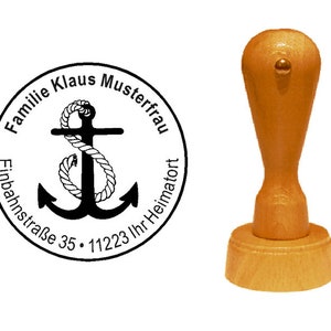 Francobolli in legno francobollo " Anchors"