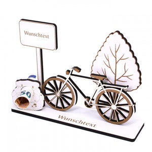 Money gift bicycle men's bike incl. desired text sign for money voucher voucher gift gift for men man bike men's day image 3