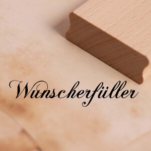 Timbro motivo Wish Fulfiller Timbro 98 x 18 mm - Timbro in legno Scrapbooking Stampo in rilievo Francobolli Artigianato