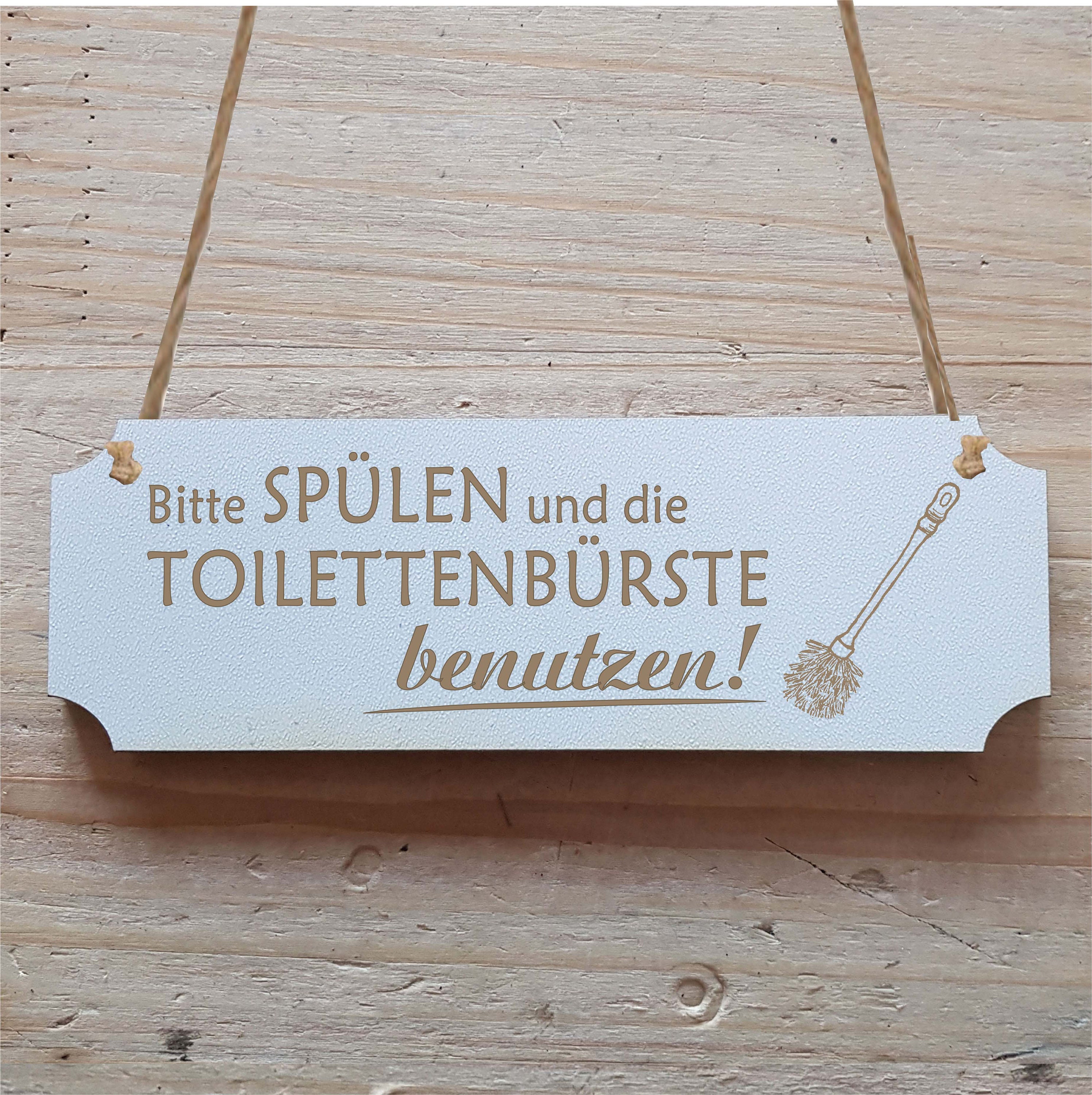 Bitte klobürste benutzen