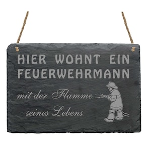 Blechschild Cartoon Fun Deko Feuerwehr Auto Metallschild 20X30 cm