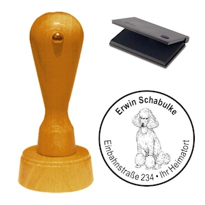 Stamp Motif Stamp Dog &quot; PUDEL POODLE &quot;