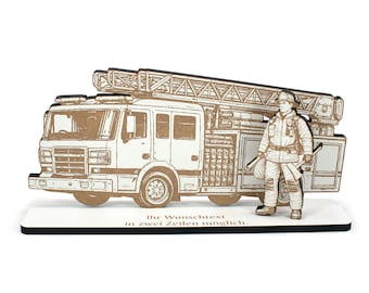 Cadeau personnalisé pour pompier avec gravure, argent offert à un pompier, objet de décoration sur le thème des pompiers, cadeau pour un collègue pompier, cadeau de retraite