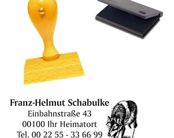 Holzstempel  - Wolf - Stempel