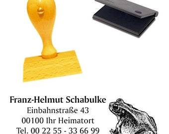 Holzstempel  - Frosch - Stempel