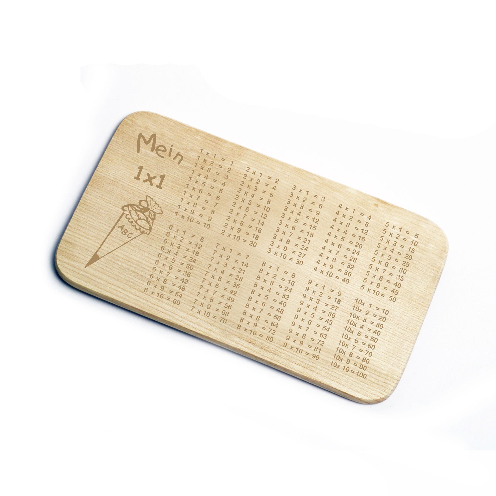 Breakfast Boards 1x1 One-time - Sugar Bag - Breadboard Boards Breakfast Kitchen Gift Kids School Beginning School Math