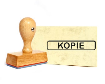 Cachet copie - cachet en bois - 49 x 9 mm - tampons de bureau rigolo timbre de réservation Cachet comptable Administration Bureau école