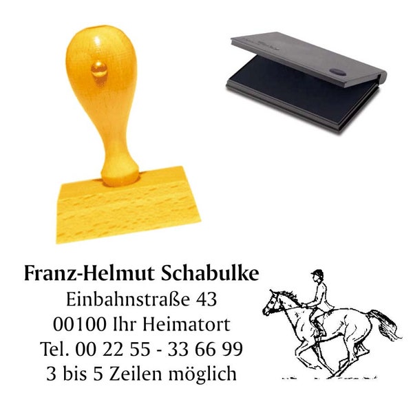 Wooden Stamp REITEN Sport - Stamp