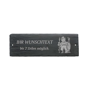 Weatherproof Door Sign &quot;ANGLER FISCHER&quot; with desired text or name - approx. 22 x 8 cm shield name plate fishing angel fishing hobby