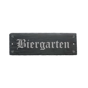 placa de ardósia « BIERGARTEN »