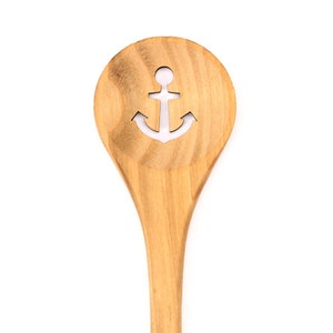 Cooking spoon anchor - personalized with name or desired text - wooden cooking spoon wooden spoon cherry wood engraved - gift idea cooking spoon