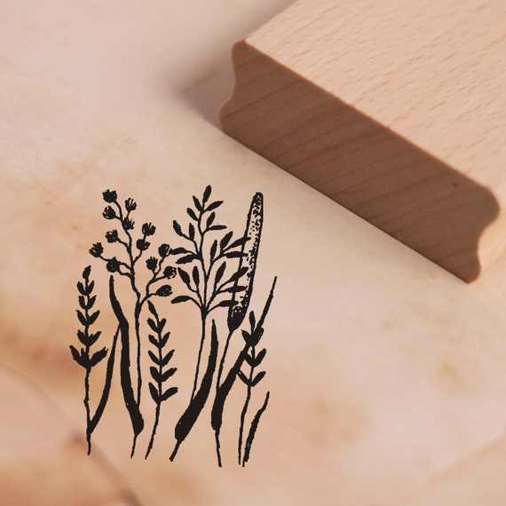 Stempel Herz Hände - Holzstempel 68x28mm Für Karten & Briefe