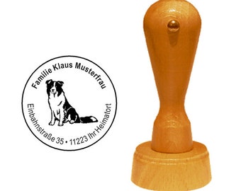 Stempel Houten Stempel Hond Border Collie