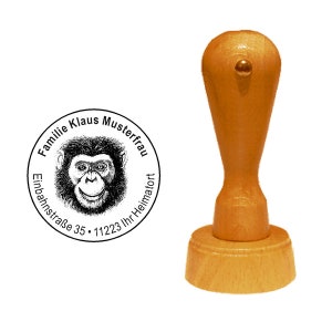 SEE NO HEAR NO EVIL monkeys mounted rubber stamp #12 SPEAK NO 