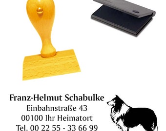 Holzstempel COLLIE Hund - Stempel