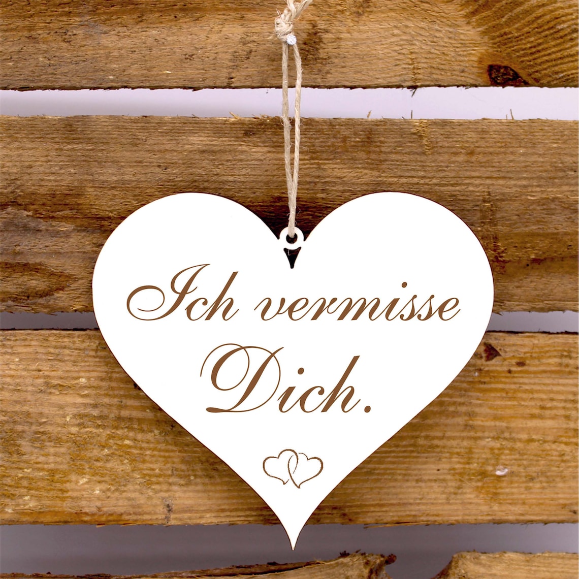 Schild Herz Ich vermisse dich Herzen Herzschild 13 x 12 cm Etsy