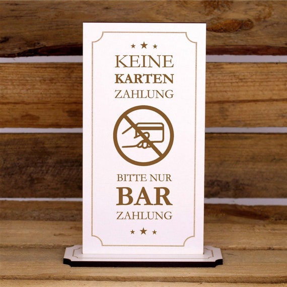 Adesivo "Solo Contanti – No Carte" Per Vetrine E Casse – 90x50 Mm, Impermeabile, Prodotto In Germania
