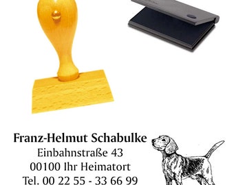 Holzstempel  BEAGLE Hund - Stempel