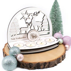 Decoration candle arch Tibet Spaniel tealight holder personalized Christmas Christmas decoration
