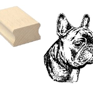 Stamp &quot;FRENCH BULLDOGGE&quot; Motif Stamp Wood Stamp Scrapbooking Embossing Crafting Stamping Gift Dog Dogs Dog Friends