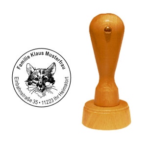 Timbro timbro in legno volpe 01
