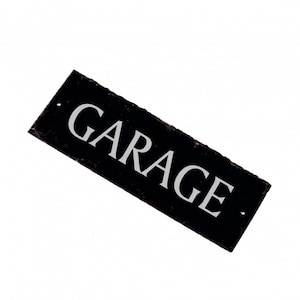 Slate board garage - sign garage sign - door sign 22 x 8 cm - slate engraving weatherproof